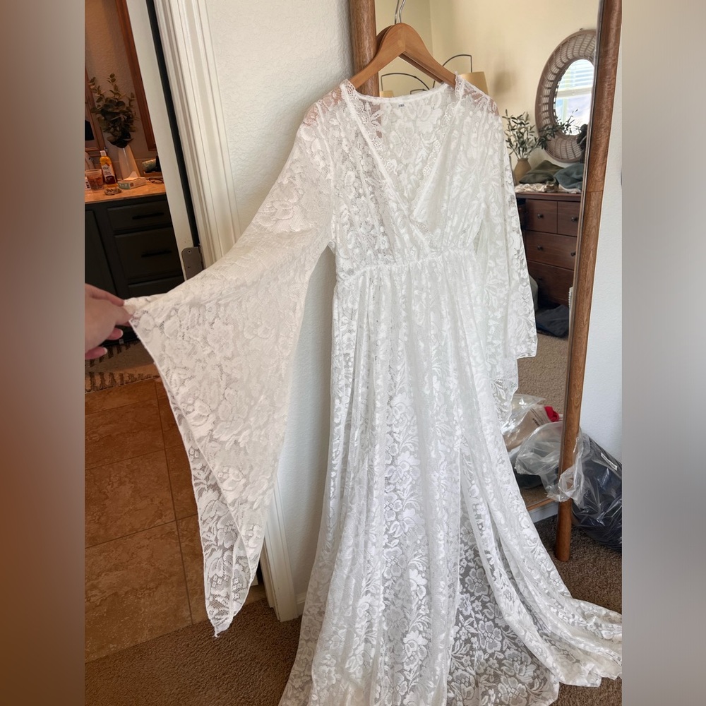 Beautiful maternity or bridal lace dress